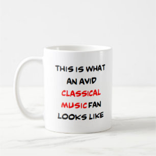 avid classical music fan coffee mug