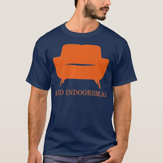 AVID INDOORSMAN midcentury modern chair mens T-Shirt (Front)