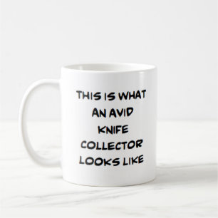 avid knife collector coffee mug