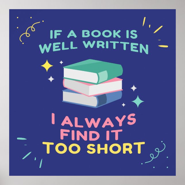 Avid Reader I - Jane Austen Quote Poster (Front)