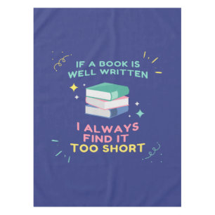 Avid Reader I - Jane Austen Quote Tablecloth