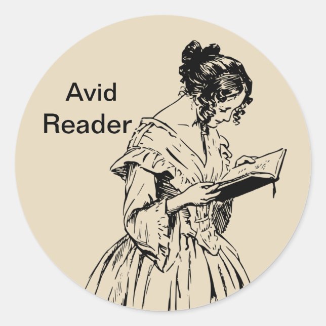 Avid Reader Sticker (Front)