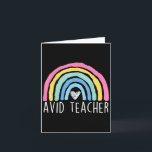 Avid Teacher Advancement Via Individual Appreciati Card<br><div class="desc">Avid Teacher Advancement Via Individual Appreciation Rainbow</div>