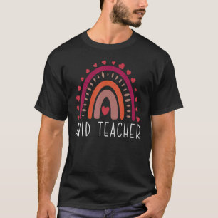 AVID Teacher Boho Rainbow Back To School Appreciat T-Shirt