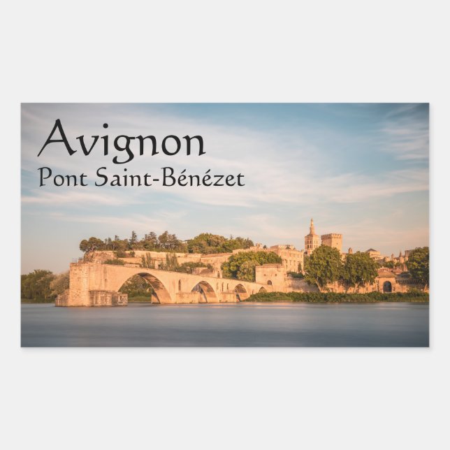 Avignon Bridge France Rectangular Sticker (Front)