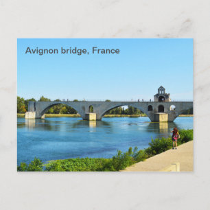 Avignon bridge in France Postcard