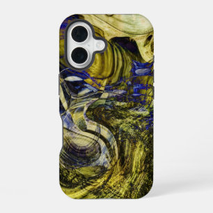 Avignon Olive Green Abstract iPhone 16 Case