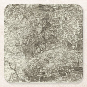 Avignon, Orange Square Paper Coaster
