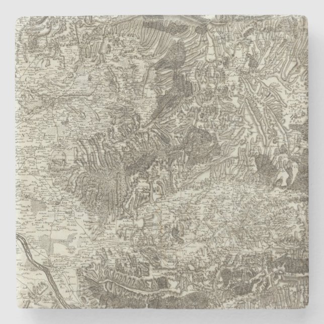 Avignon, Orange Stone Coaster (Front)