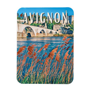 Avignon Photo Vintage Magnet