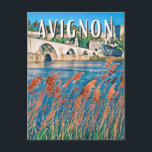 Avignon Photo Vintage Postcard<br><div class="desc">Avignon is a town in southern France,  located at the confluence of the Rhône and Durance rivers. It is the capital of the Borough of Avignon and the Department of Vaucluse,  north-west of the Provence-Alpes-Côte d'Azur region,  as well as the seat of the council of Grand Avignon.</div>