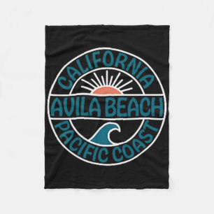 Avila Beach California Front And Back Fleece Blanket