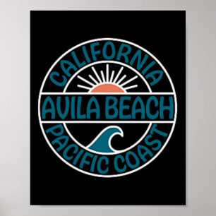 Avila Beach California Front And Back Poster
