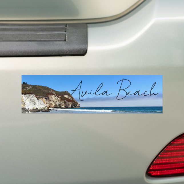 Avila Beach California Ocean Photography Souvenir Bumper Sticker (On Car)