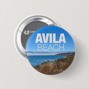 Avila Beach California Overlook Photography 6 Cm Round Badge