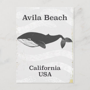 Avila Beach California Travel poster Postcard