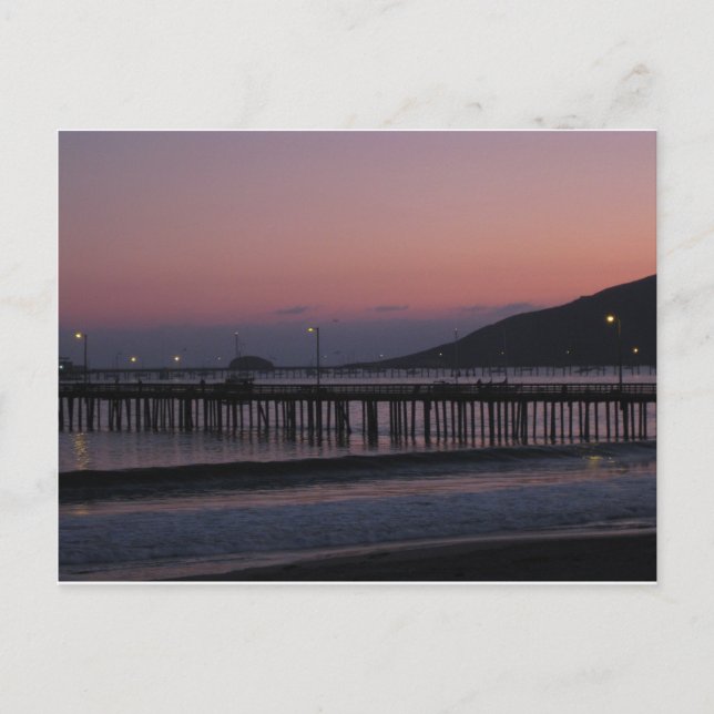 Avila Beach nights Postcard (Front)