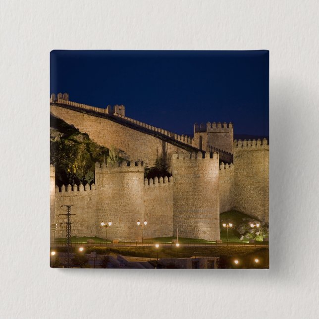 Avila, Castile and Leon, Spain 15 Cm Square Badge (Front)