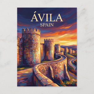Ávila - City Walls Spain Postcard