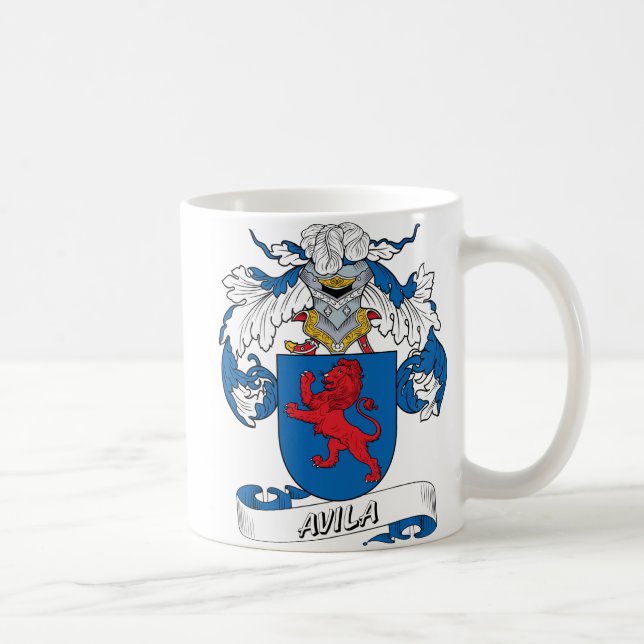Avila Family Crest Coffee Mug (Right)