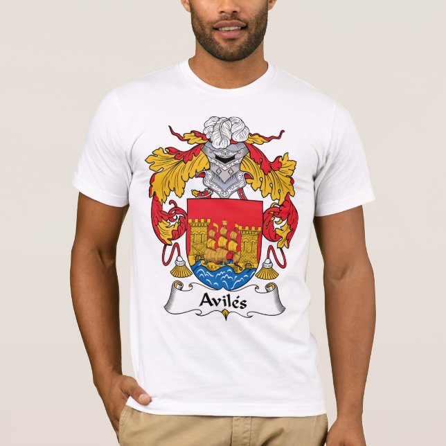 Aviles Family Crest T-Shirt (Front)