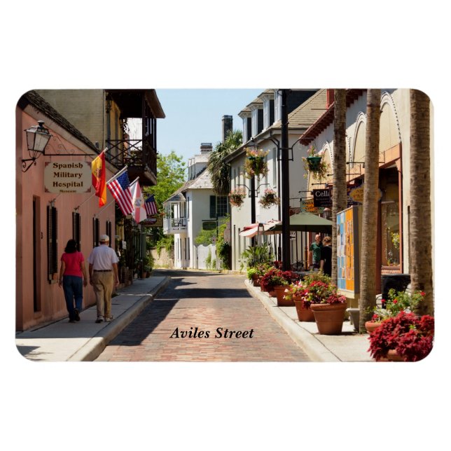 Aviles street St. Augustine, Florida  Magnet (Horizontal)