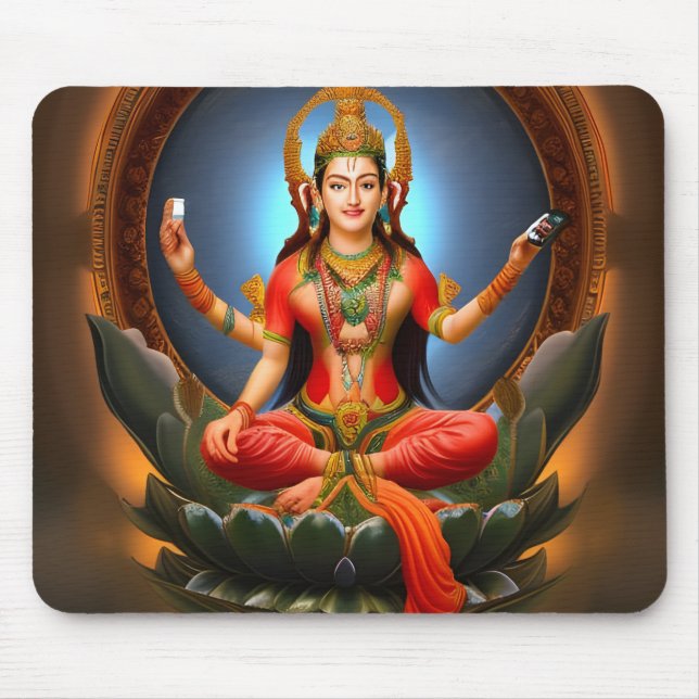 Avilokiteshvera Takes a Selfie Mouse Pad (Front)
