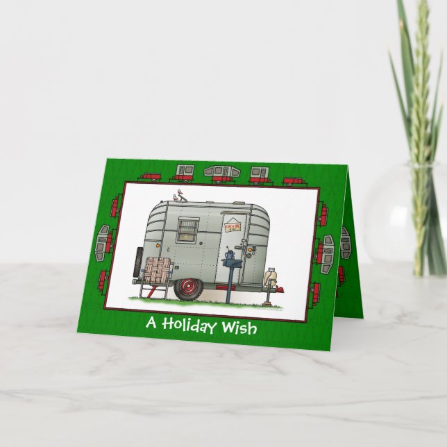 Avion Camper Trailer Holiday Wish (Front)