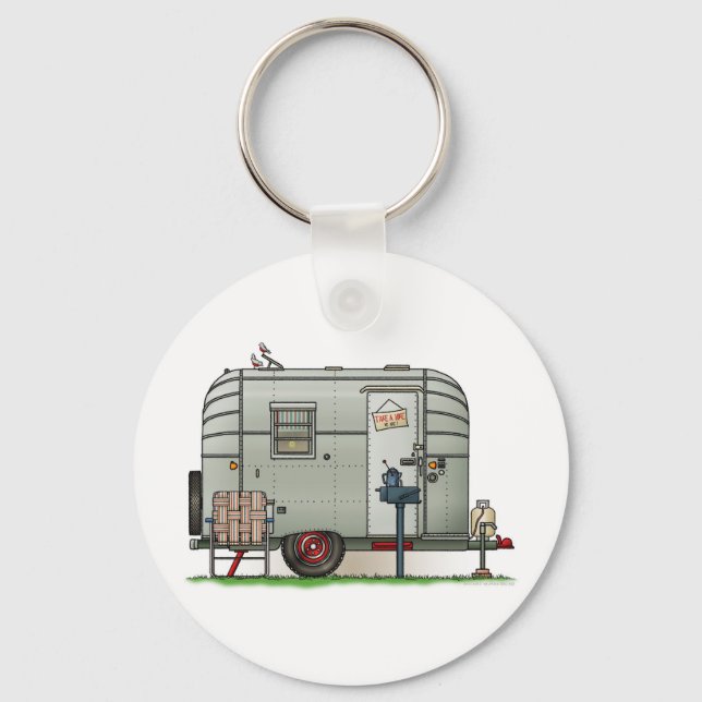 Avion Camper Trailer Key Ring (Front)