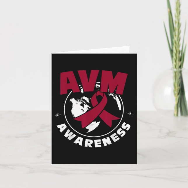 Avm Awareness Arteriovenous Malformation  Card (Front)