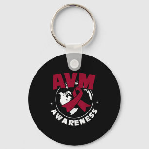 Avm Awareness Arteriovenous Malformation  Key Ring