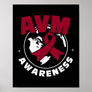 Avm Awareness Arteriovenous Malformation  Poster