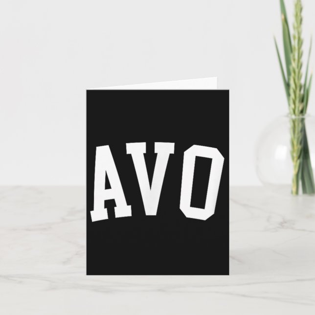 Avo _2  card (Front)