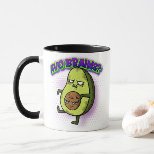 Avo Brains Zombie Avocado Mug