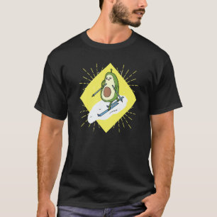 Avo Cardio heart fitness cardio sport skier vegan T-Shirt