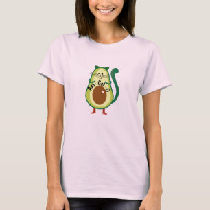 Avo-cat-o , Funny Nerdy Cat Guac Avocado Lovers T- T-Shirt