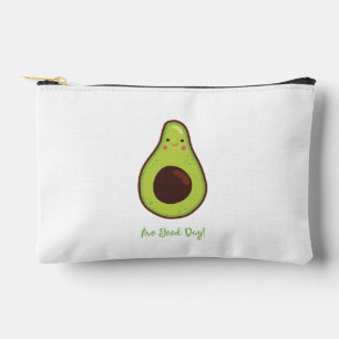 Avo Good Day Punny Avocado Personalised Accessory Pouch