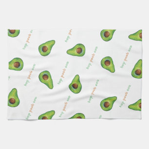 Avo Good Day Watercolor Tea Towel