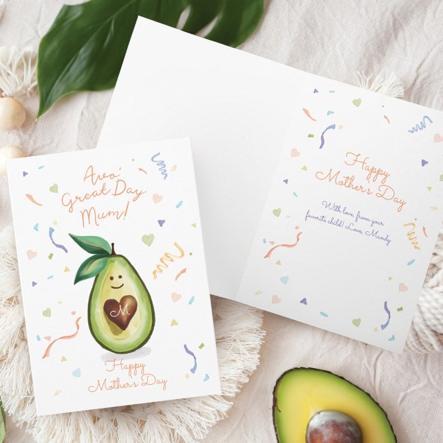Avo Great Day Mum! Avocado Happy Mother's Day Card (Avo Great Day Mum! Avocado Happy Mother's Day Card)