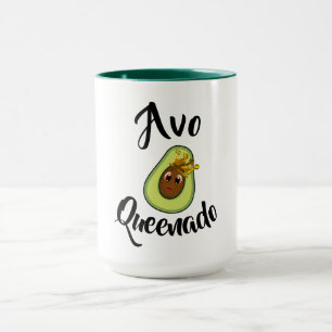 "Avo Queenado" Avocado Queen Healthy Diet  Funny Mug