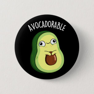 Avoc-adorable Funny Avocado Pun  6 Cm Round Badge