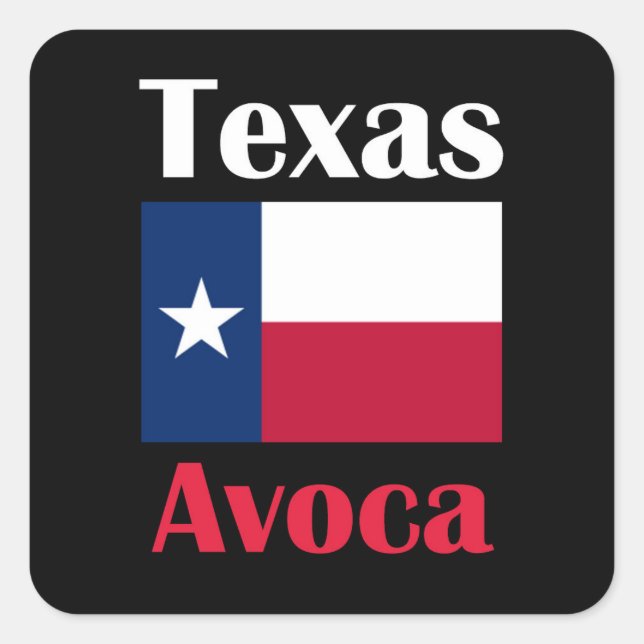 Avoca TX Square Sticker (Front)