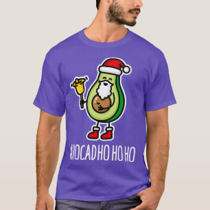 Avocad ho ho ho funny avocado Santa Claus pun keto T-Shirt