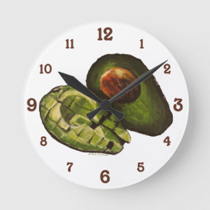 Avocado Acrylic Wall Clock
