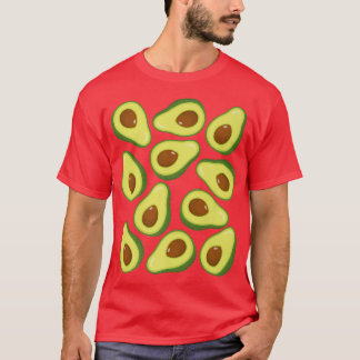 Avocado Addict Pattern Holy Guacamole Lover Vegan T-Shirt