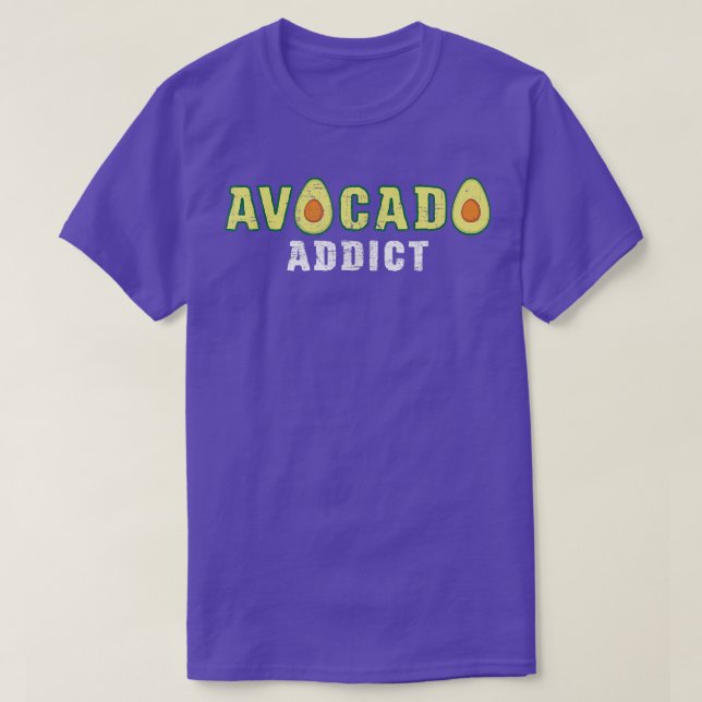 Avocado Addict Vegan Guacamole Gift  T-Shirt (Design Front)