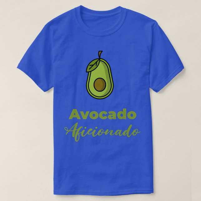 Avocado Aficionado Veggie Vegetarian Healthy Plant T-Shirt (Design Front)