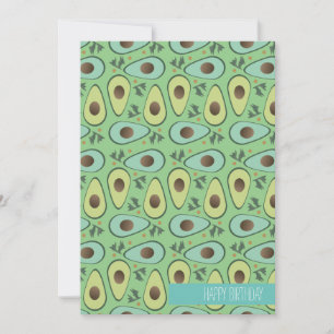 Avocado and Cilantro Salad Pattern Card