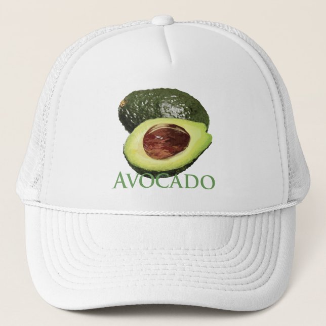Avocado and Half Trucker Hat (Front)