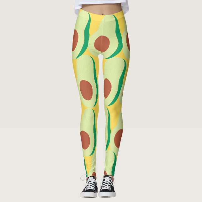 Avocado and Yellow Leggings (Front)